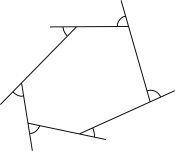 exterior  angles of a polygon