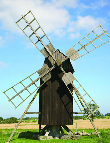 built post windmills around the twelfth century. The post windmill 