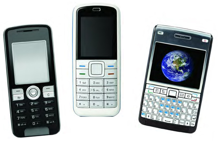 different kinds of cell phones